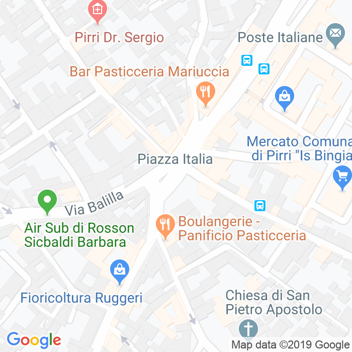 CAP di Piazza Italia a Cagliari