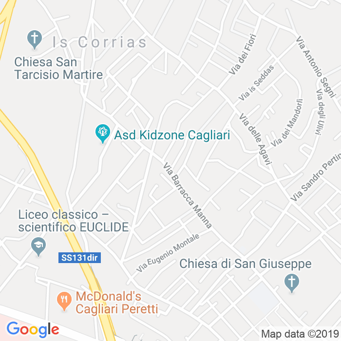 CAP di Traversa I Destra Di Via Barracca Manna a Cagliari