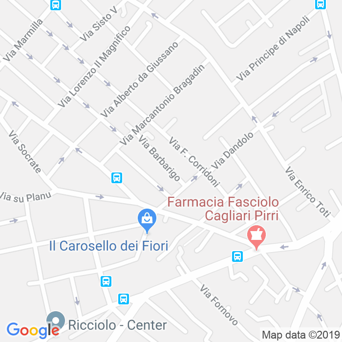 CAP di Via Barbarigo a Cagliari