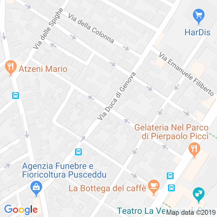 CAP di Via Carlo Emanuele Iii a Cagliari