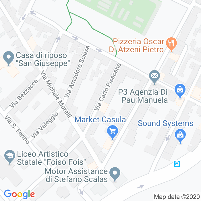 CAP di Via Carlo Pisacane a Cagliari
