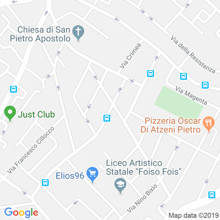 CAP di Via Ciro Menotti a Cagliari