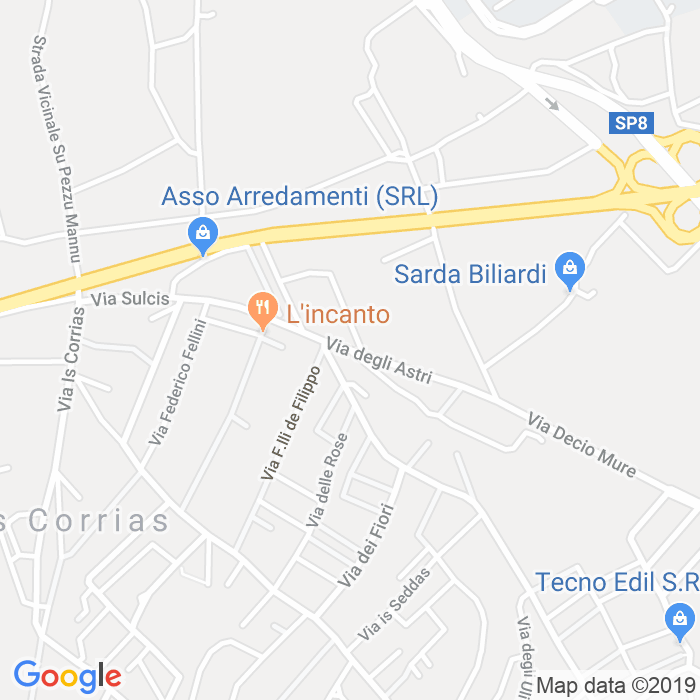 CAP di Via Degli Astri a Cagliari
