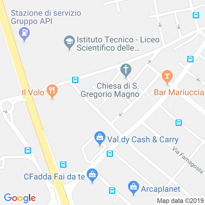 CAP di Via Degli Ippocastani a Cagliari