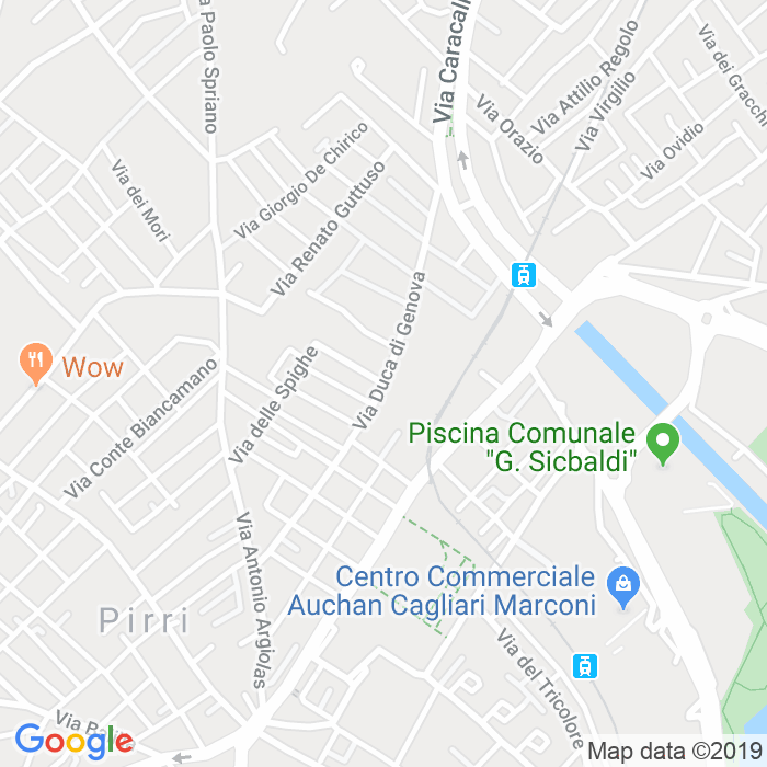 CAP di Via Duca Di Genova a Cagliari