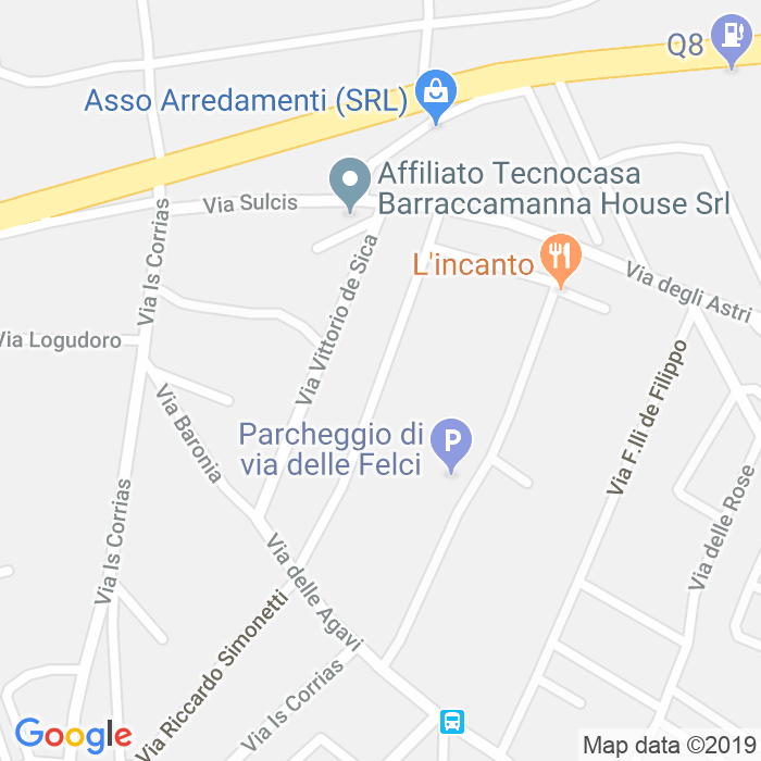 CAP di Via Federico Fellini a Cagliari