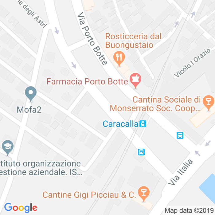 CAP di Via Mario Sironi a Cagliari