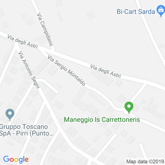 CAP di Via Sergio Montaldo a Cagliari