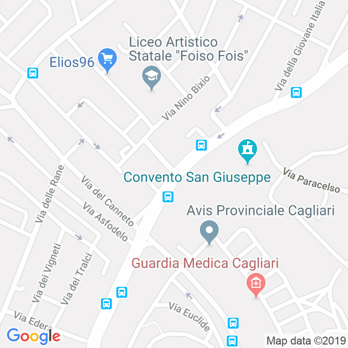 CAP di Via Stefano Efisio Gramignano a Cagliari