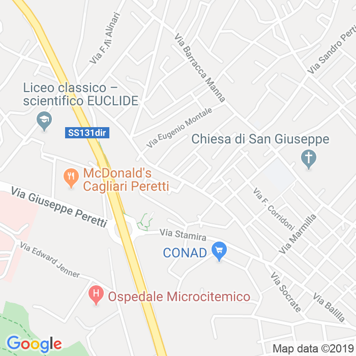 CAP di Via Tamburino Sardo a Cagliari