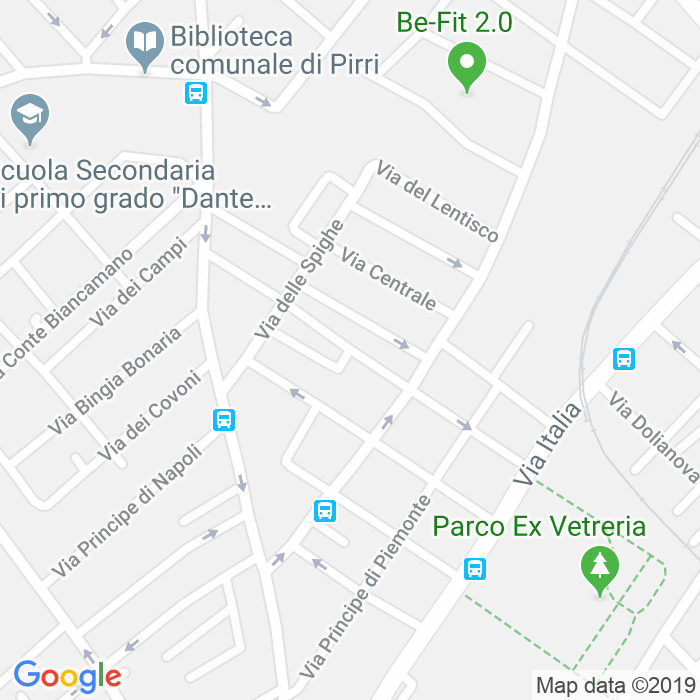 CAP di Via Vittorio Amedeo Ii a Cagliari