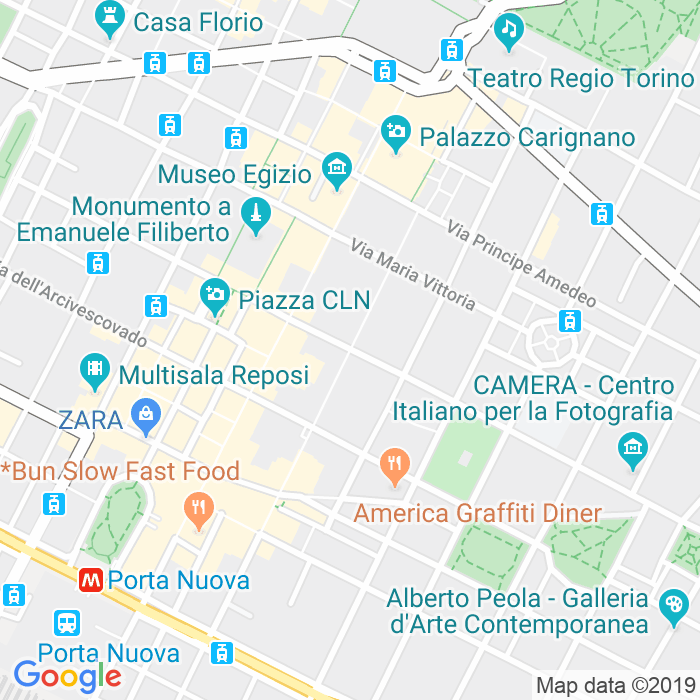 CAP di Via Carlo Alberto a Torino