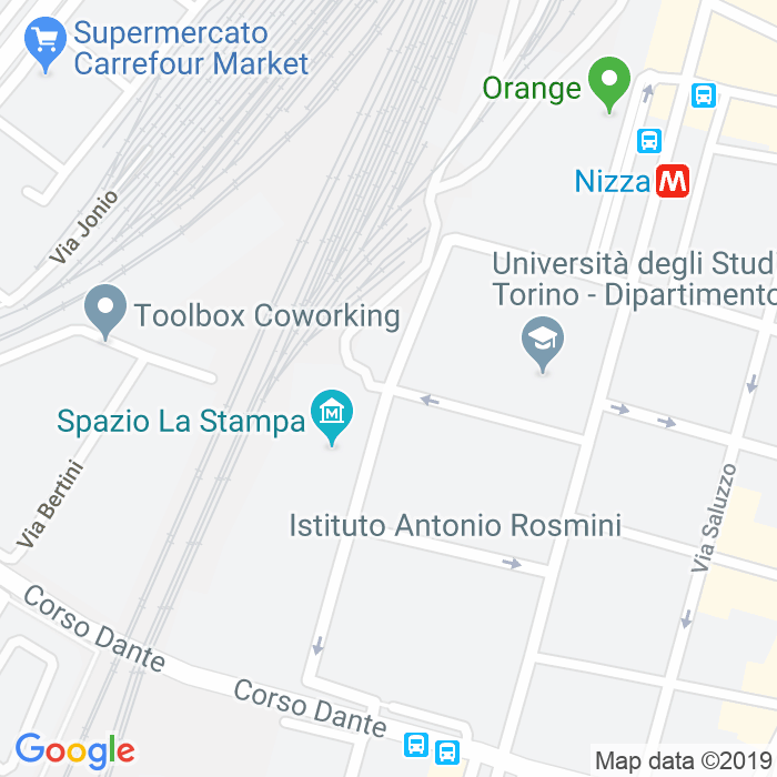 CAP di Via Carlo Giovanni Brugnone a Torino