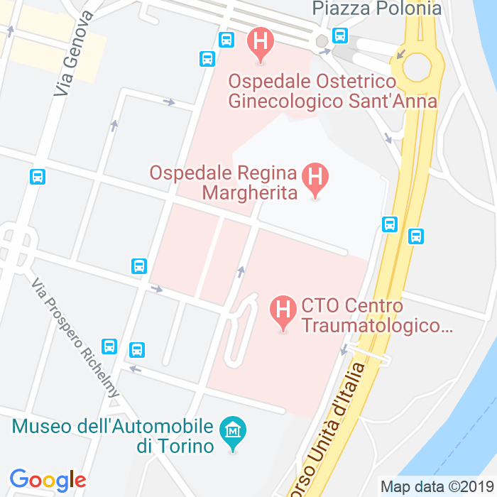 CAP di Via Gianfranco Zuretti a Torino