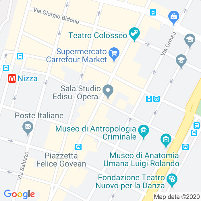 CAP di Via Michelangelo Buonarroti a Torino