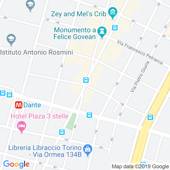CAP di Via Ugo Foscolo a Torino