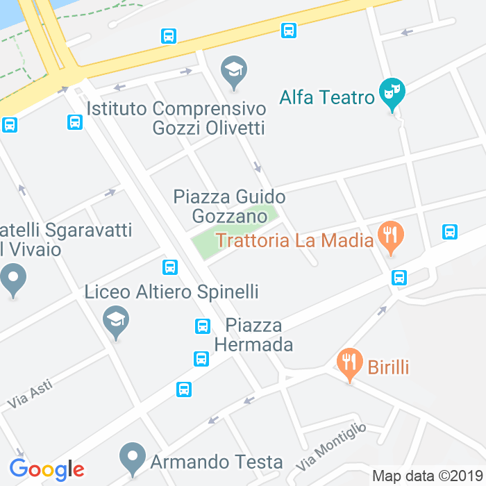 CAP di Piazza Guido Gozzano a Torino