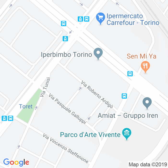 CAP di Via Roberto Ardigo a Torino