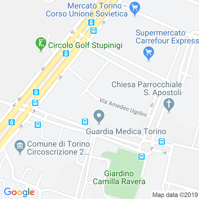 CAP di Via Amedeo Ugolini a Torino