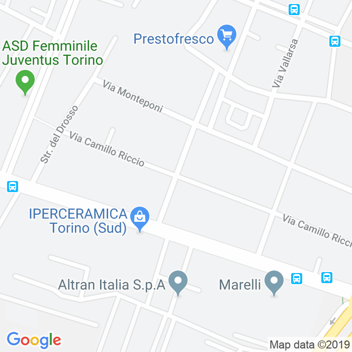 CAP di Via Gian Giacomo Planteri a Torino