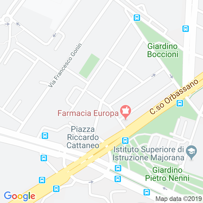 CAP di Via Carlo Pinchia a Torino