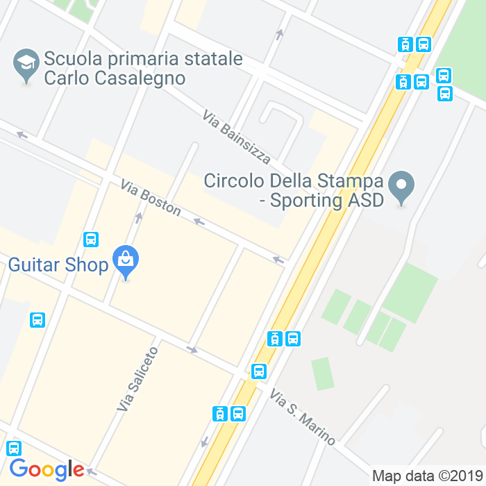 CAP di Via Felice Briccarello a Torino