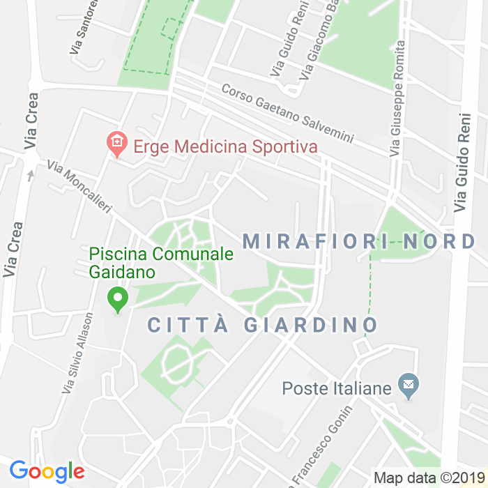 CAP di Via Francesco Saverio Nitti a Torino