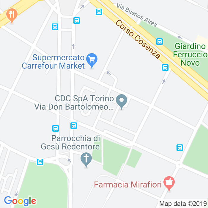 CAP di Via Giovanni Zambelli a Torino