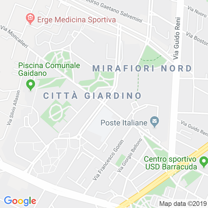 CAP di Via Paolo Gaidano a Torino