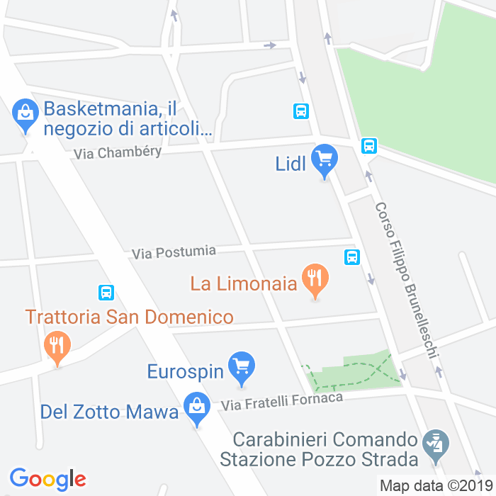 CAP di Via Quinto Bevilacqua a Torino