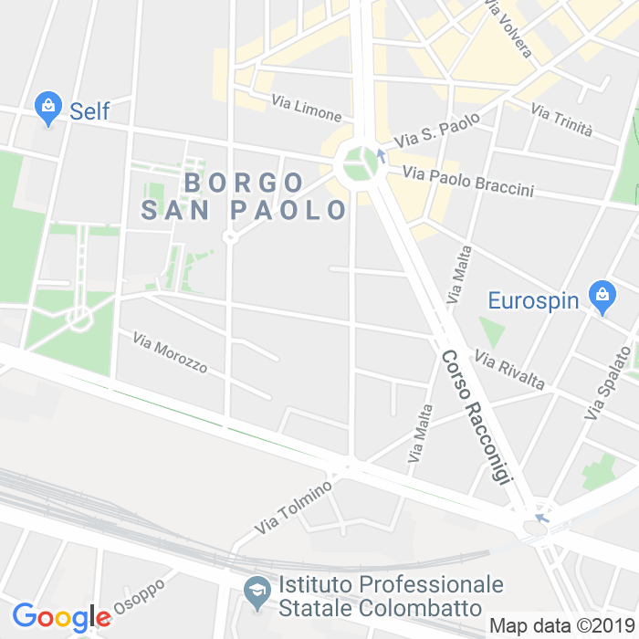 CAP di Via Rodolfo Renier a Torino