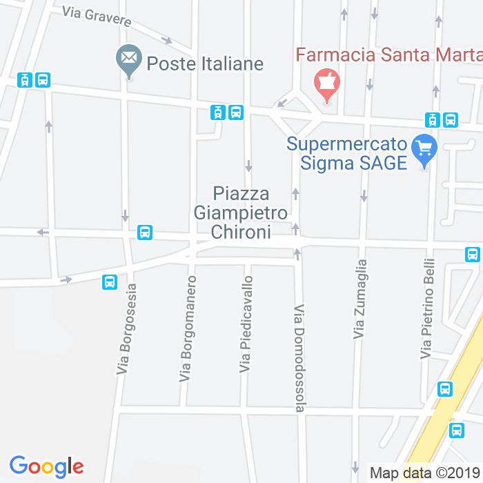 CAP di Piazza Giampietro Chironi a Torino