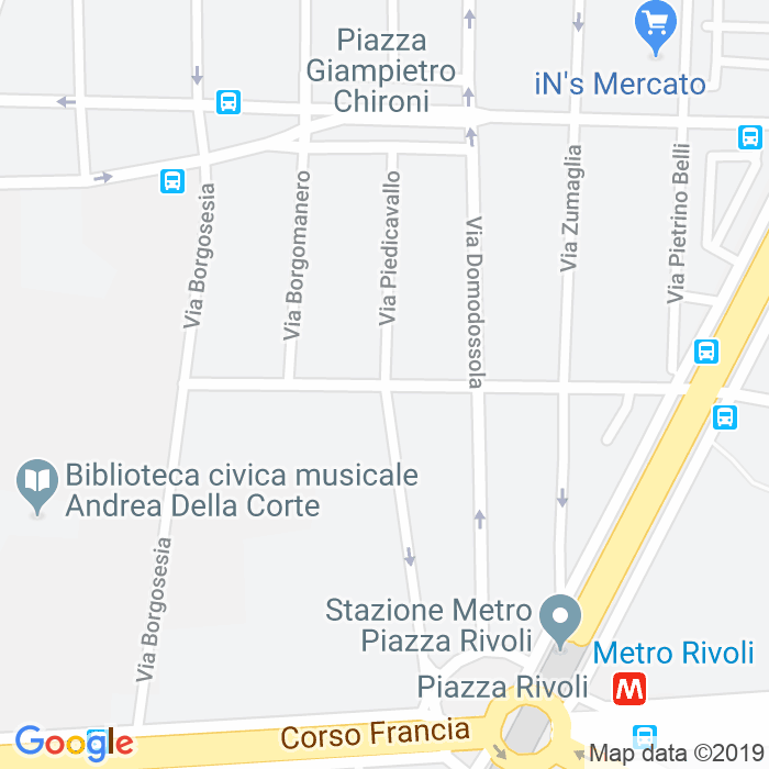 CAP di Via Piedicavallo a Torino