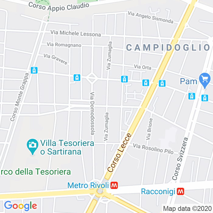 CAP di Via Zumaglia a Torino