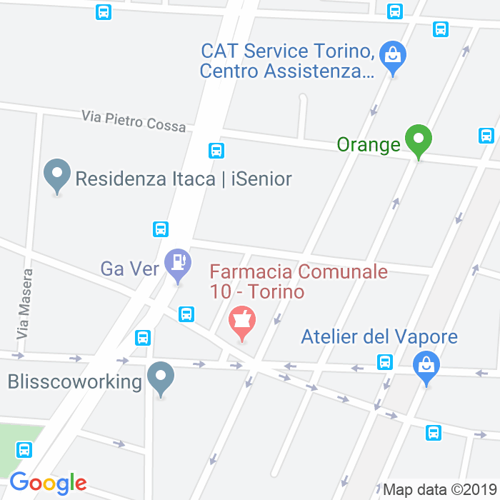 CAP di Via Giuseppe Giulietti a Torino