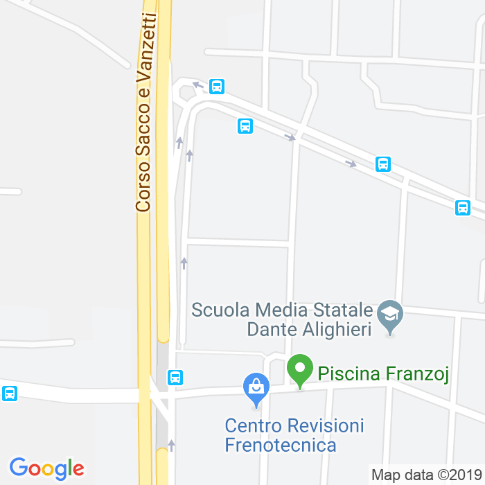 CAP di Via Paolo Bentivoglio a Torino