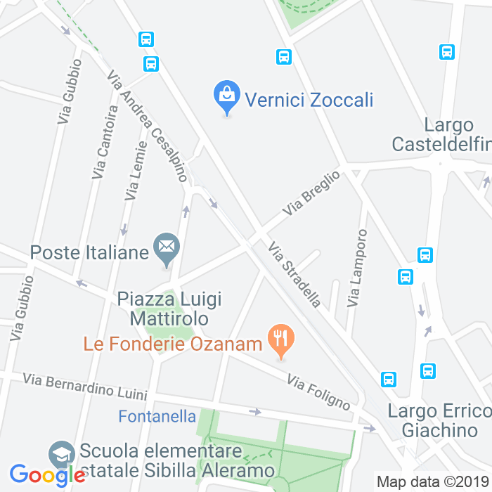 CAP di Via Belgirate a Torino