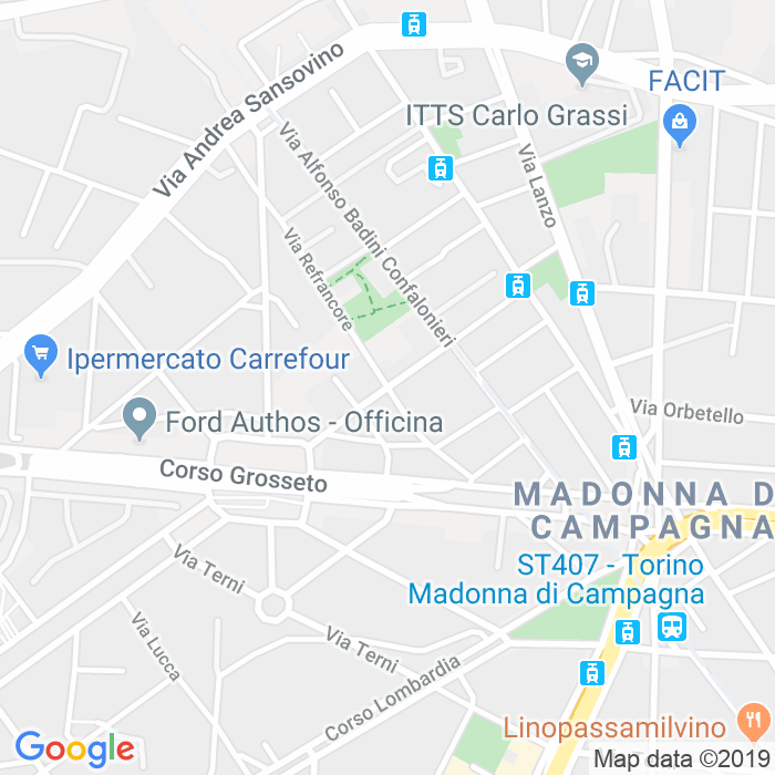 CAP di Via Refrancore a Torino
