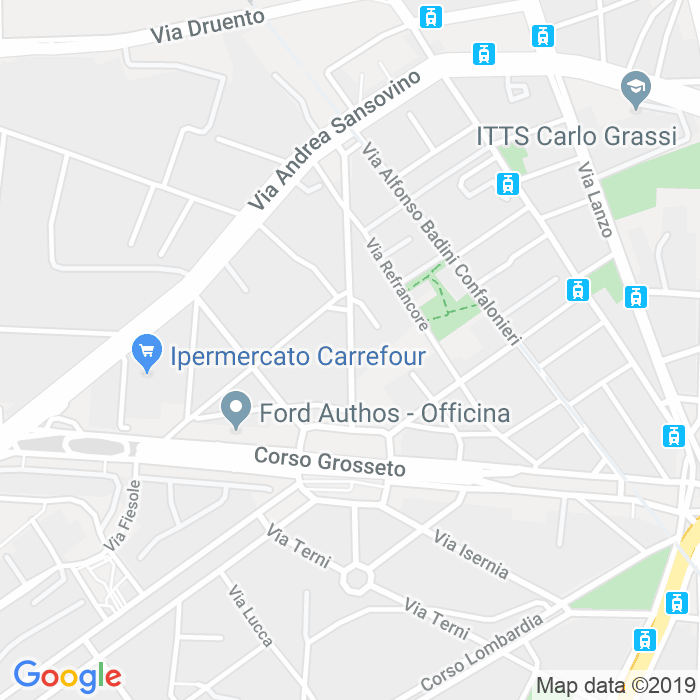 CAP di Via Vittorio Cuniberti a Torino