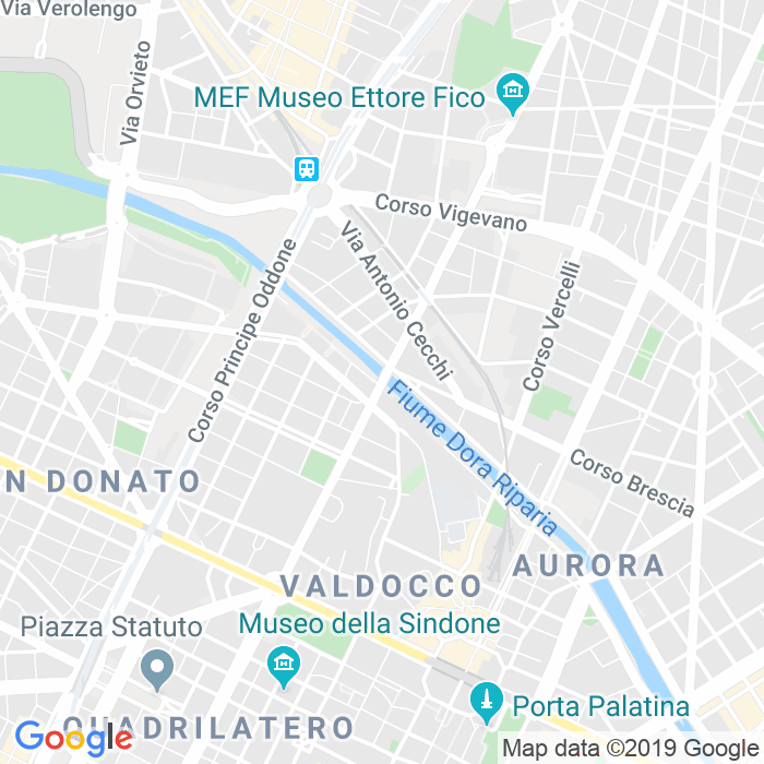 CAP di Via Francesco Cigna a Torino