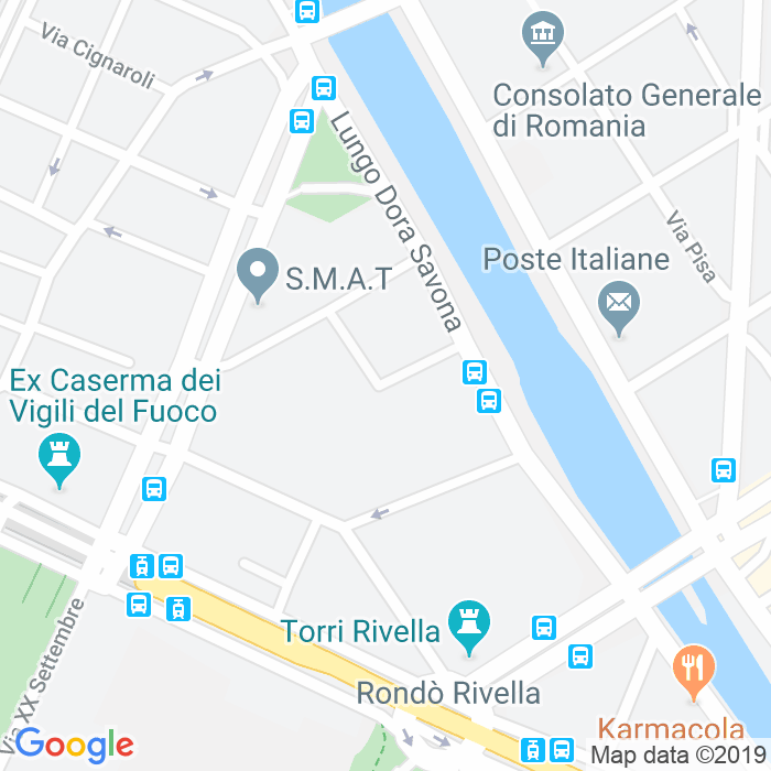 CAP di Via Lorenzo Bartolini a Torino