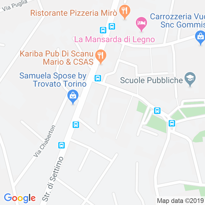 CAP di Via Eugenio Barsanti a Torino