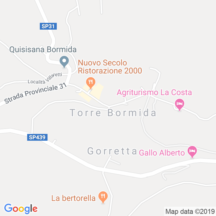 CAP di Torre Bormida in Cuneo