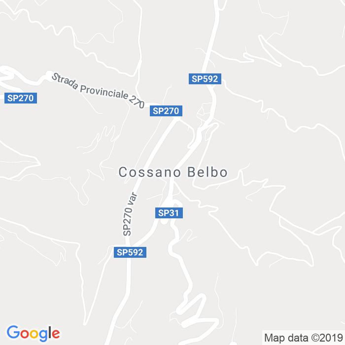 CAP di Cossano Belbo in Cuneo