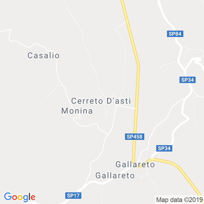 CAP di Cerreto D'Asti in Asti