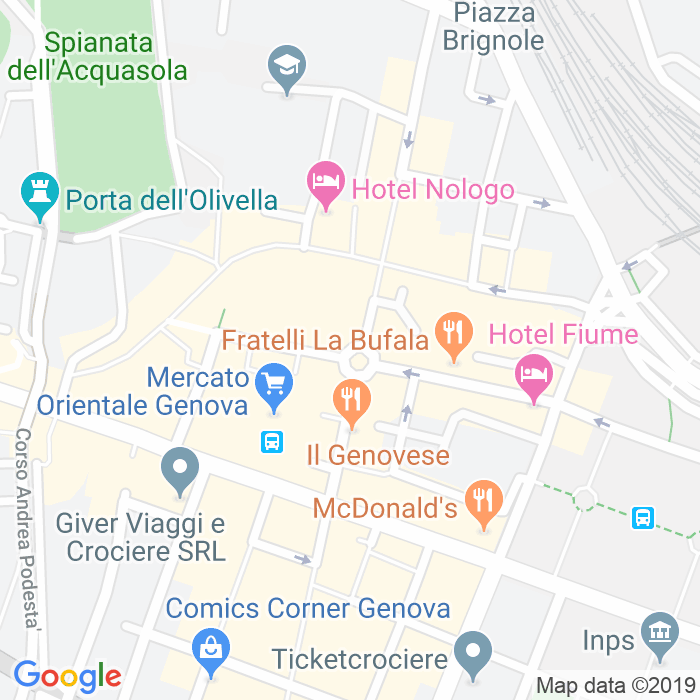 CAP di Piazza Colombo a Genova