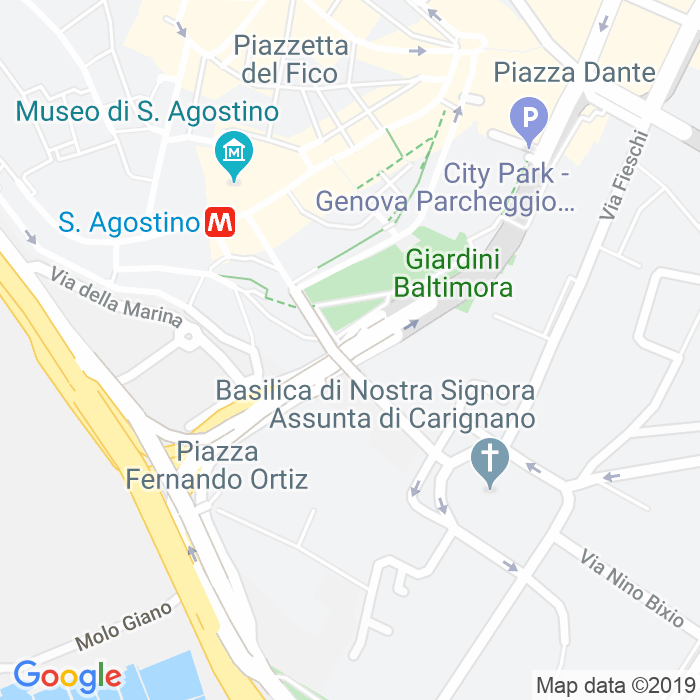 CAP di Via Gabriele D'Annunzio a Genova