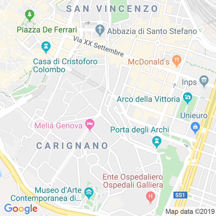 CAP di Via Innocenzo Frugoni a Genova