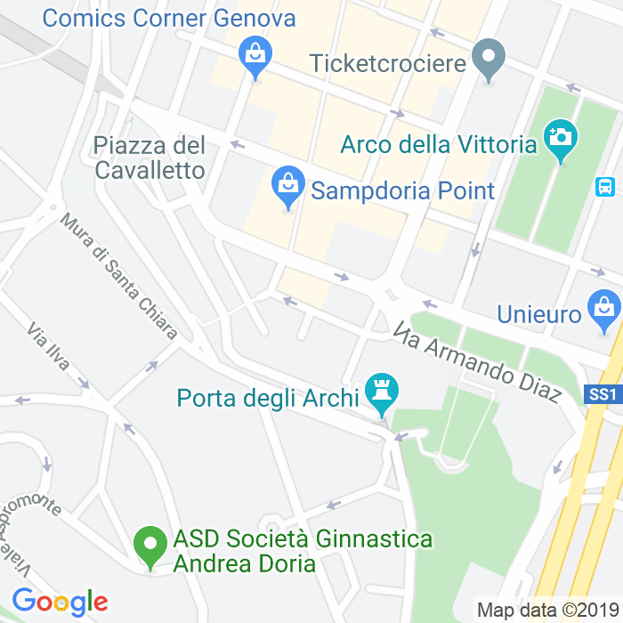 CAP di Via Luigi Lanfranconi a Genova