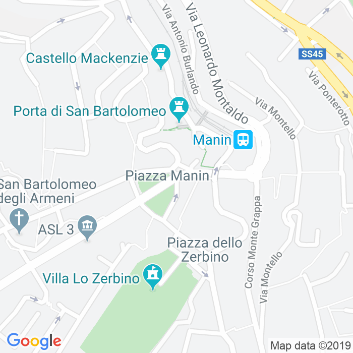CAP di Piazza Manin a Genova